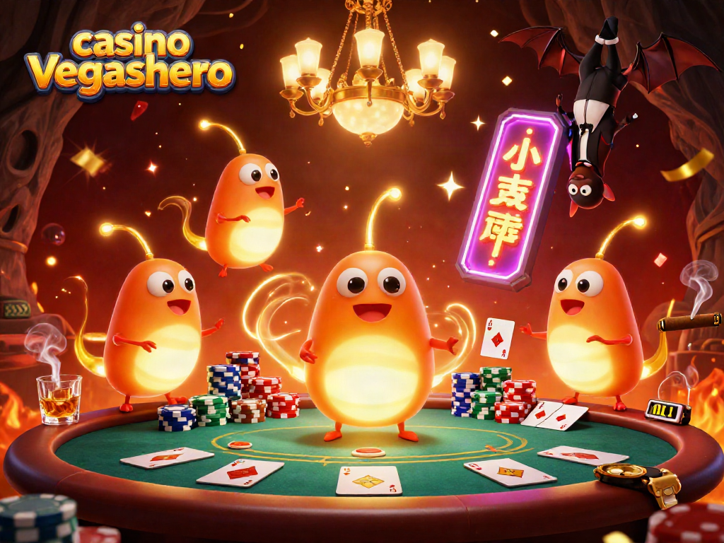 Experience excitement at casino vegashero with glowworms illuminating a thrilling poker game.