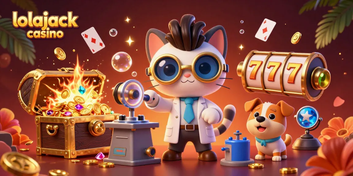Experience the thrill of lolajack casino with slots, gold coins, and vibrant game elements!